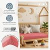 Laleni Premium Spannbettlaken Stubenwagen 40x90 cm - Oeko-Tex Zertifiziert, 100% Baumwolle, atmungsaktives Spannbetttuch Jersey Baby, 150 g/m², Coral - Rot Bild 5