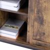 SogesHome Buffets Sideschrank Küchenschrank mit Schiebetür Sideboard mit 3 offenen Fächern für Aufbewahrung für Küchen Wohnzimmer Vintagebraun 70 x 30 x 80 cm Bild 5