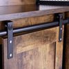 SogesHome Buffets Sideschrank Küchenschrank mit Schiebetür Sideboard mit 3 offenen Fächern für Aufbewahrung für Küchen Wohnzimmer Vintagebraun 70 x 30 x 80 cm Bild 3