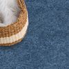 carpet city Shaggy Hochflor Teppich - 120x170 cm - Blau - Langflor Wohnzimmerteppich - Einfarbig Uni Modern - Flauschig-Weiche Teppiche Schlafzimmer Deko Bild 3