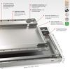 SCHULTE Lagertechnik Grundregal, Steckregal MULTIplus150-Pack, 2000 x 1000 x 500 mm (HxBxT), 4 Fachböden, Kreuzstrebe, verzinkt Bild 4