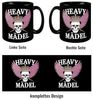 speecheese Tasse Totenkopf Kaffeebecher Heavy Mädel Tasse Bild 4