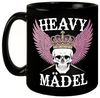 speecheese Tasse Totenkopf Kaffeebecher Heavy Mädel Tasse Bild 2