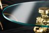 riess-ambiente Beistelltisch WILDLIFE PANTHER 60cm gold / transparent · Wohnzimmertisch aus Metall (Einzelartikel, 1-St), Glas-Platte · rund · handmade · Skulptur · Urban Jungle Design Bild 5