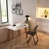 Skraut Home Ausziehbarer Konsolentisch, Eiche und weiß, 90X58X73 Bild 4