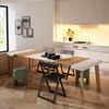 Skraut Home Ausziehbarer Konsolentisch, Eiche und weiß, 90X58X73 Bild 2