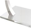 DRW Rechteckiger Couchtisch aus Metall und Glas in transparent und verchromt, 120 x 60 x 45 cm, bunt, estandar Bild 3