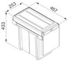 FRANKE Abfallsorter 30 (20+10) Liter CUBE 30 ab 30 cm Schrankbreite Bild 3