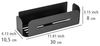 WENKO Turbo-Loc® Wandablage Bivio Black matt, Badregal aus Aluminium, zur Aufbewahrung im Bad, Befestigen ohne Bohren, Schwarz Bild 5