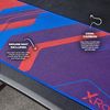 X Rocker Ocelot Carbon Gaming-Schreibtisch mit Mousepad & Kabelmanagement - blau/rot Bild 5