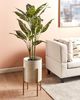 Blumentopf mit Beinen ALPINUS Metall 31 cm Taupe Bild 2