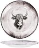 MamboCat Speiseteller Toro 6x Speiseteller Ø26,5cm Porzellan groß Essteller Kuh Landhaus Bild 3