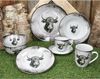 MamboCat Speiseteller Toro 6x Speiseteller Ø26,5cm Porzellan groß Essteller Kuh Landhaus Bild 5