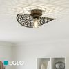 EGLO LED Deckenleuchte SWABY Deckenlampe - Stahl - E27 - 1X60W - IP20, ohne Leuchtmittel, Wohzimmerlampe, Esszimmerlampe, Flur, Schlafzimmer, H12,5 x Ø40 cm Bild 3