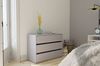 FORTE Extras Robes/Kds Schubkastenblock, Holzwerkstoff, Grau, 98,7 x 70,6 x 39,6 cm Bild 2