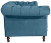Ivette Sofa 3-Sitzer Samtvelours Petrol Buche Nussbaumfarben Bild 5