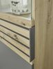 Anbauwand BZ5110 Wohnwand Artisan Eiche Nb. / Grau Akustiklamellen ca. 280 x 199 x 37 cm Bild 5