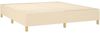 vidaXL Boxspringbett mit Matratze Creme 160x200 cm Stoff 3128858 Bild 4
