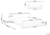 Bett mit LED ZEN 160 x 200 cm LED Kunstleder Dunkler Holzfarbton Bild 3
