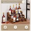 Yorbay Weinregal für Arbeitsplatte,Weinständer aus Holz,Dreistöckiger Bar-Regal, Weinflaschenhalter für Küche, Wohnzimmer und Home-Bar Bild 3