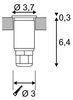 SLV No. 233540 DASAR LED MINI Bodeneinbauleuchte rund Edelstahl 316 2W 3000K 12-24V IP67 Bild 3