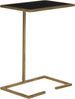 SAFAVIEH Glam Accent Table with Iron Legs, in Gold and Black, 26 X 41 X 53.34 Bild 3