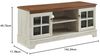 Modway Pacific Coastal Contemporary 47-Zoll-TV Board in Walnuss-Weiß, 47 Zoll Bild 2