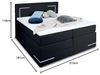 wonello Boxspringbett Lights 2.0, mit LED Beleuchtung und Topper, wahlweise mit Bettkasten Bild 3
