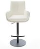 Barstuhl Clea-Flex Bouclé Soft Beige Drehfuß höhenverstellbar Metall Schwarz Bild 3