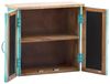 Badezimmer-Möbel-Set 3-teilig massivum Santa Cruz blau Mangoholz 40x180x45 cm Badschränke Landhausstil Spiegelschrank Bild 5