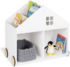Pinolino 'Hus' Kinderbücherregal mit Rollen, aus MDF, 6 Fächer, gummierte Holzräder, FSC-zertifiziert (FSC-C120795), für Kinder ab 3 Jahren, weiß Bild 4