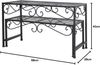 2x Blumenbank "Ranken" aus Metall, schwarz, Blumentisch, Beistelltisch, Pflanzenständer Bild 5