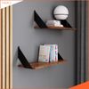 AKKE Wandregal, Hängeregal FLAT modern mit schwarzen Befestigungen 2mm PVC LOFT Bild 2
