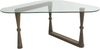 Dmora Couchtisch Alaris 96 x 81 x 41h cm Braun Zeitungsständer Bild 3