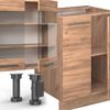 Küchenzeile Fame-Line Goldkraft Eiche 300 cm mit Hochschrank, ohne Arbeitsplatte Vicco Bild 4