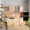 Küchenzeile Fame-Line Goldkraft Eiche 300 cm mit Hochschrank, ohne Arbeitsplatte Vicco Bild 2