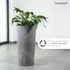 KONZEPT Blumentopf mit Einsatz Hoch 75cm in Beton Optik, für Außenbereich, Modernes Design, UV-beständig, keine scharfen Kanten, bruchfest Bild 2