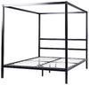 Bett mit Lattenrost LESTARDS 140 x 200 cm Metall Schwarz Bild 5