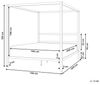 Bett mit Lattenrost LESTARDS 140 x 200 cm Metall Schwarz Bild 3