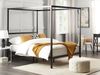 Bett mit Lattenrost LESTARDS 140 x 200 cm Metall Schwarz Bild 2