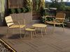 Vente-unique - MIRMANDE Gartensitzgruppe Metall Gelb - B 60 cm x H 34 cm x L 60 cm Bild 4