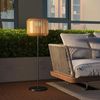 Outsunny LED Solarleuchte Wegleuchte mit Warmweißem Licht, Wasserdichte LED Gartenleuchte, Solarbetrieben, wasserdicht, energiesparend, LED, Weiß, Stahl, Gelb Ø34 x 130 cm Bild 2