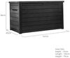 Keter Gartenbox Keter Kissenbox ONTARIO anthrazit 870 L Belüftungssystem abschließbar, abschließbar Bild 2