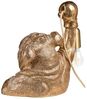 Tischlampe Hund MIKE Gold Bild 5