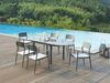 Vente-unique - LOTTYS Garden dining set Metall Grau - B 59 cm x H 86 cm x L 56 cm Bild 2