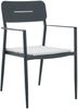 Vente-unique - LOTTYS Garden dining set Metall Grau - B 59 cm x H 86 cm x L 56 cm Bild 3