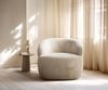 Loungesessel Nova 88x88 cm Plüsch Creme-Weiß Bild 3