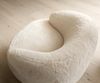 Loungesessel Nova 88x88 cm Plüsch Creme-Weiß Bild 5