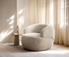 Loungesessel Nova 88x88 cm Plüsch Creme-Weiß Bild 2