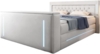 Boxspringbett Divalo mit TV Lift und Stauraum 200x200 Weiß H3